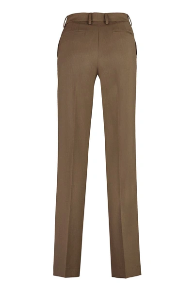 Pt01 Pt Torino Ambra Wool Blend Trousers In Camel