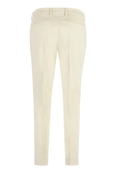 Shop Pt01 New York Straight-leg Trousers In Panna