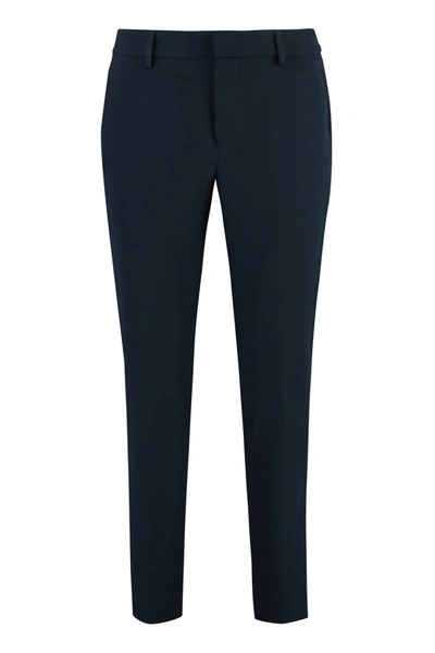 Shop Pt01 New York Techno Fabric Tailored Trousers In Blue