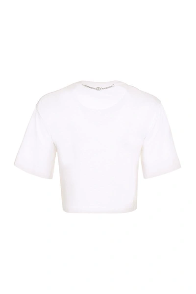 Shop Rabanne Crew-neck T-shirt In White