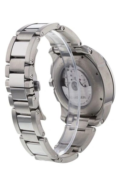 Watchfinder & Co. Cartier  Calibre Automatic Bracelet Watch, 42mm In Silver