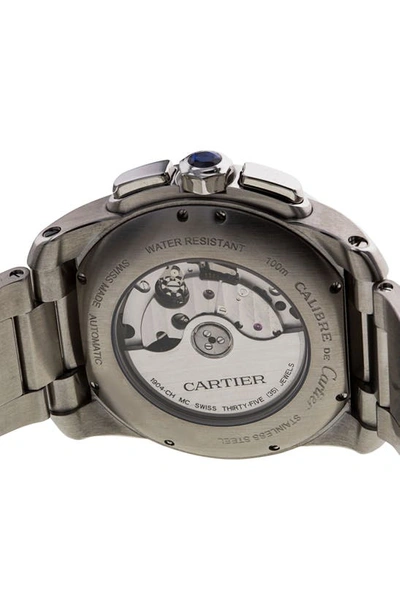 Watchfinder & Co. Cartier  Calibre Automatic Bracelet Watch, 42mm In Silver