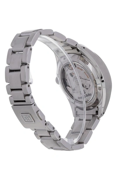 Shop Watchfinder & Co. Grand Seiko  2018 Spring Drive Bracelet Watch, 40mm In Blue