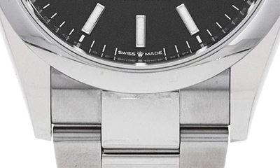 Shop Watchfinder & Co. Rolex  Oyster Perpetual Datejust Bracelet Watch, 36mm In Black
