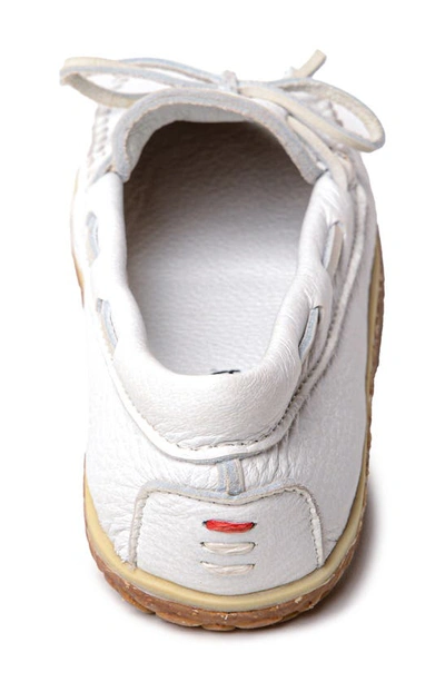 Minnetonka Deerskin Tread Slipper In White