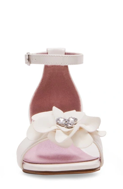 Steve Madden Kids' Jlessa Ankle Strap Sandal In White