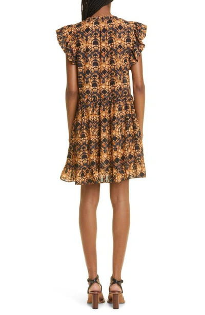 Shop Ulla Johnson Lina Cotton Blend Cover-up Dress In Constellation