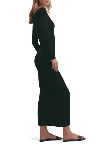 Shop Favorite Daughter The Sara Off The Shoulder Long Sleeve Maxi Dress In Black