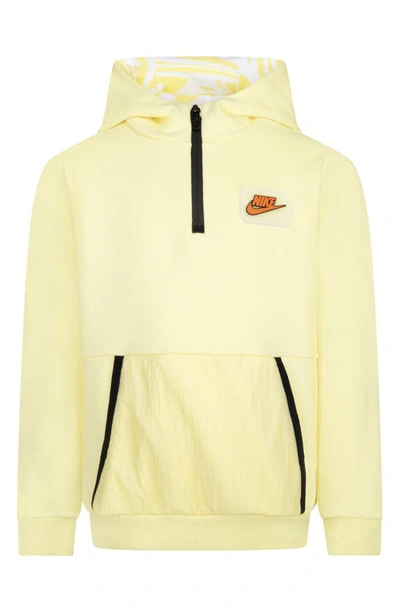 Shop Nike Kids' Pullover Hoodie In Soft Yellow