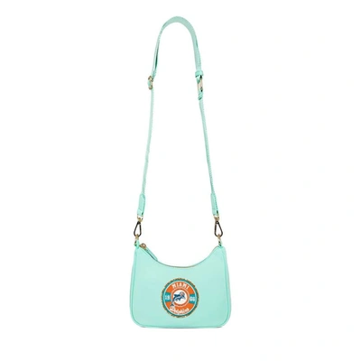 Shop Stoney Clover Lane Stoney Clover Miami Dolphins Curved Crossbody Bag In Blue
