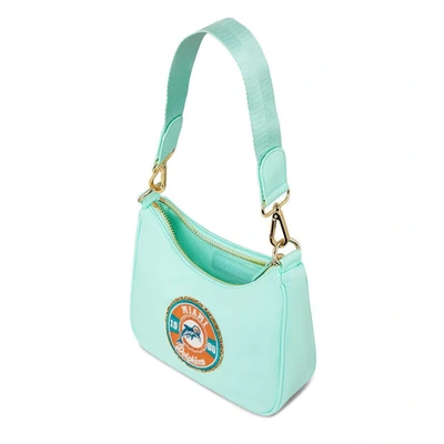 Shop Stoney Clover Lane Stoney Clover Miami Dolphins Curved Crossbody Bag In Blue