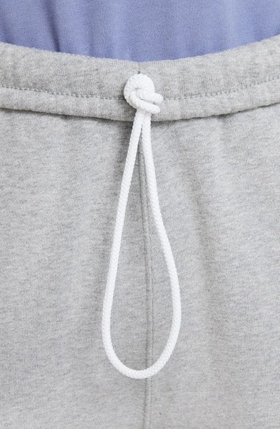 Shop Nike Lab Fleece Joggers In Dark Grey Heather/ White