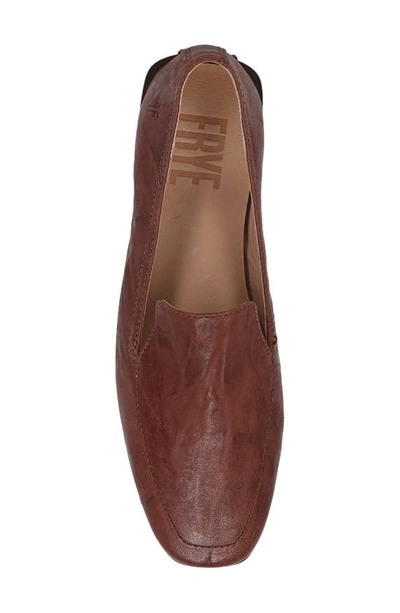 Shop Frye Claire Flat In Spice - Oyster Leather