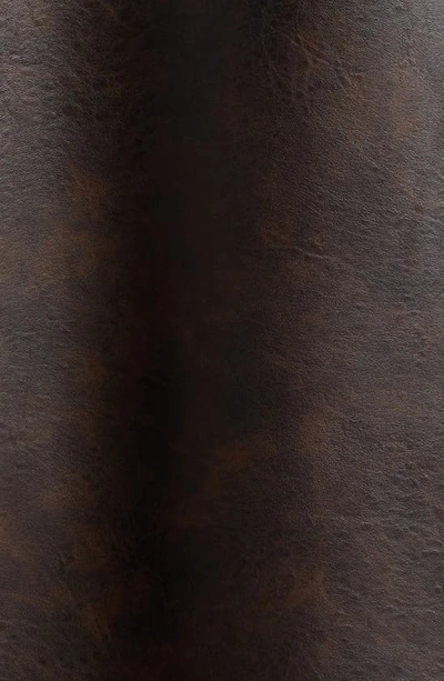 Acne Studios Ovittor Faux Leather Coat In Brown