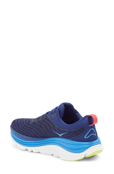 Shop Hoka Gaviota 5 Running Shoe In Bellwether Blue / Evening Sky