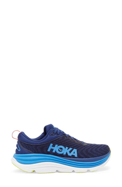 Hoka Gaviota 5 Running Shoe In Bellwether Blue / Evening Sky