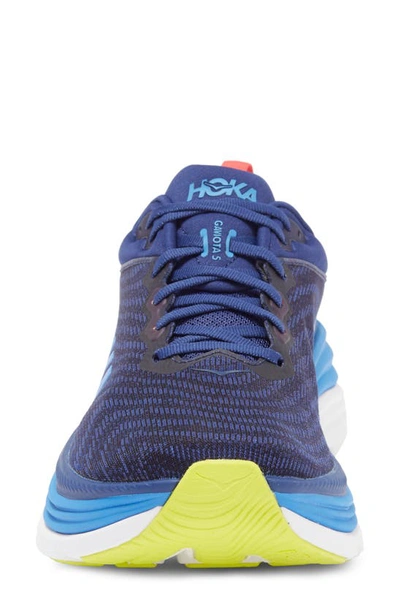 Shop Hoka Gaviota 5 Running Shoe In Bellwether Blue / Evening Sky