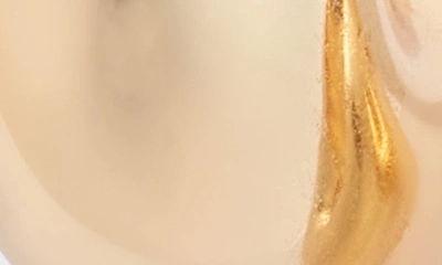 Shop Jenny Bird Puffy U-link Earrings In High Polish Gold