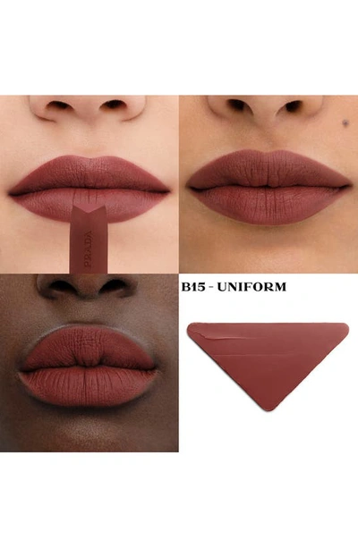 Shop Prada Monochrome Hyper Matte Refillable Lipstick In B15