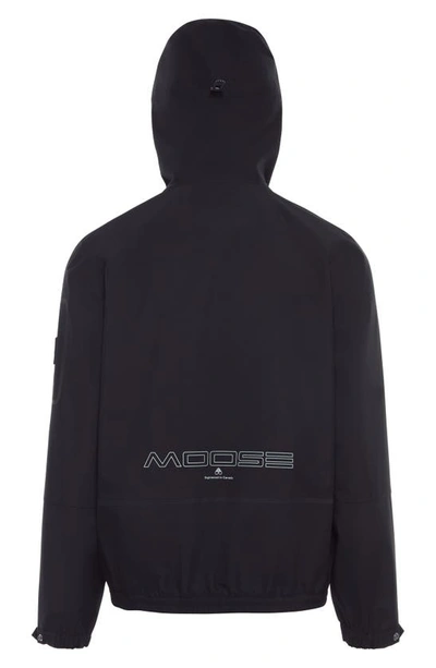 Shop Moose Knuckles Monnoir Recycled Polyester Shell Jacket In Black
