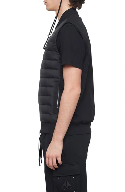 Shop Moose Knuckles Air Down Explorer Puffer Vest In Black Black