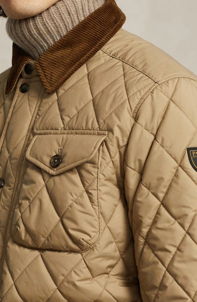 Shop Polo Ralph Lauren Beaton Quilted Jacket In Desert Khaki