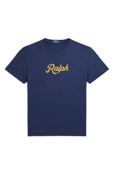 Shop Polo Ralph Lauren Ralph Cotton Graphic T-shirt In Dark Cobalt