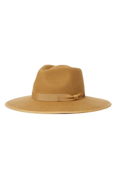 Shop Brixton Jo Felted Wool Rancher Hat In Bronze