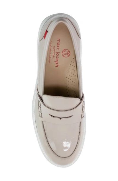 Shop Marc Joseph New York Camden St. Loafer Pump In Beige Svelte Patent/ White