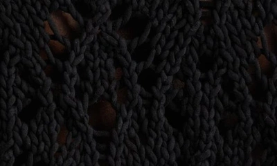 Brunello Cucinelli Open-knit Cotton Jumper In Black