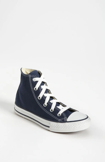 Shop Converse Kids' Chuck Taylor® All Star® High Top Sneaker In Navy