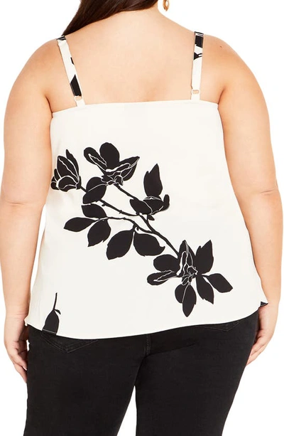 Shop City Chic Katalina Floral Camisole In Ivory Katalina