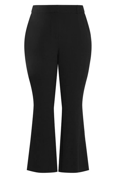 Shop City Chic Abby Flare Pants In Black