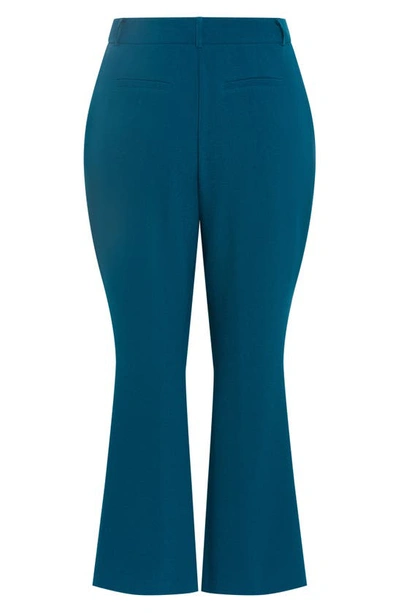 Shop City Chic Abby Flare Pants In Jade