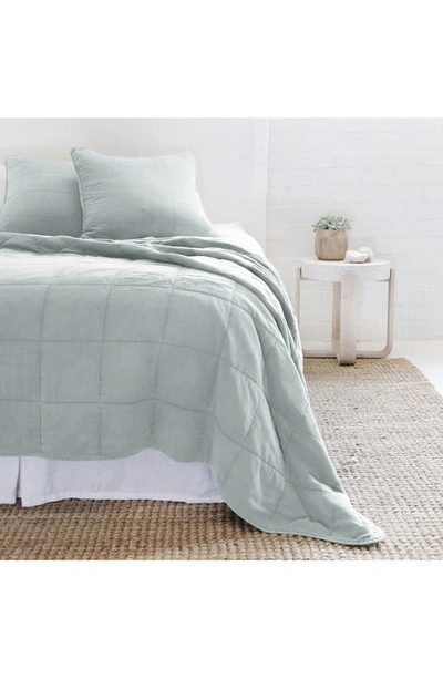 Shop Pom Pom At Home Antwerp Cotton Coverlet In Sky