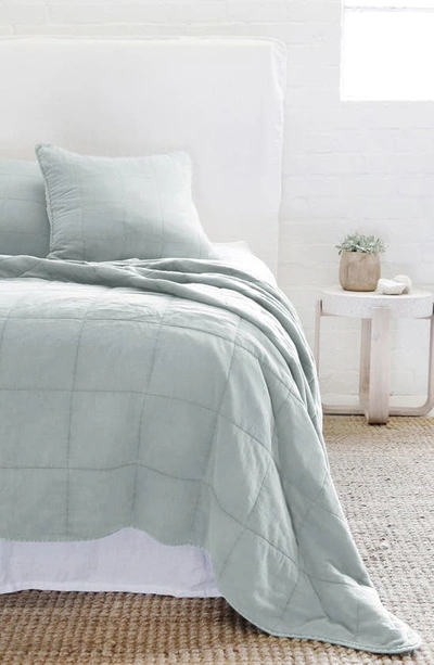 Pom Pom At Home Antwerp Cotton Coverlet In Moss