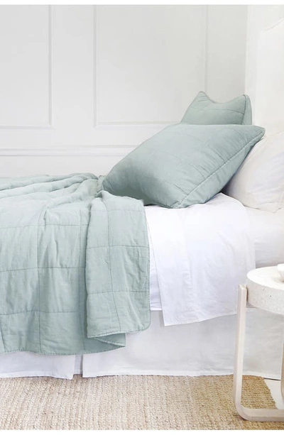 Shop Pom Pom At Home Antwerp Cotton Coverlet In Moss