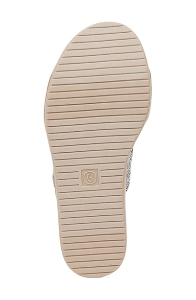 Bzees Resort Platform Slide Sandal In Silver