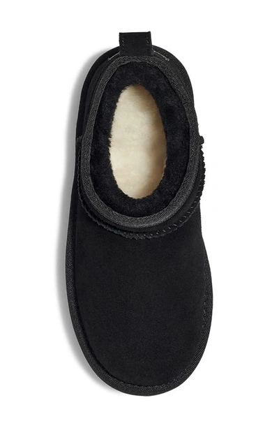 Shop Ugg Kids' Classic Ultra Mini Platform Boot In Black/black