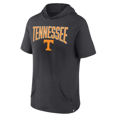 Shop Fanatics Branded Charcoal Tennessee Volunteers Outline Lower Arch Hoodie T-shirt