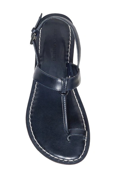 Shop Bernardo Footwear Maverick 2 Toe Loop Sandal In Navy