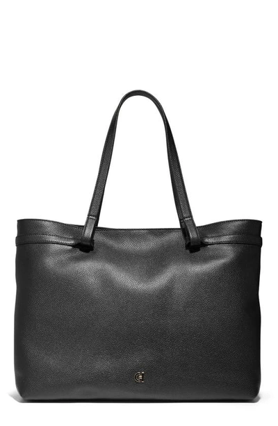 Cole Haan Essential Soft Leather Tote In Black