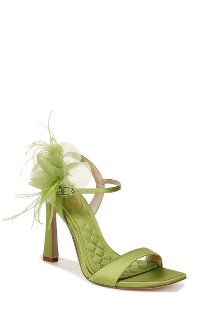Shop Sam Edelman Leana Ankle Strap Sandal In Tropic Green