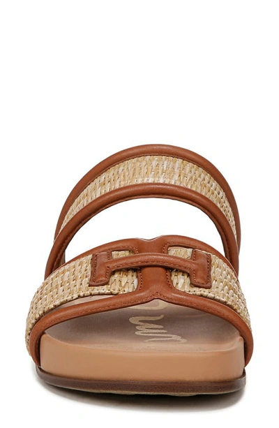 Shop Sam Edelman Rowan Sandal In Dark Natural/ Rich Cognac