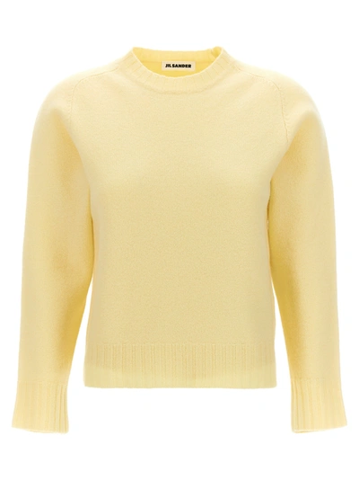 Shop Jil Sander Wool Sweater Sweater, Cardigans In Yellow