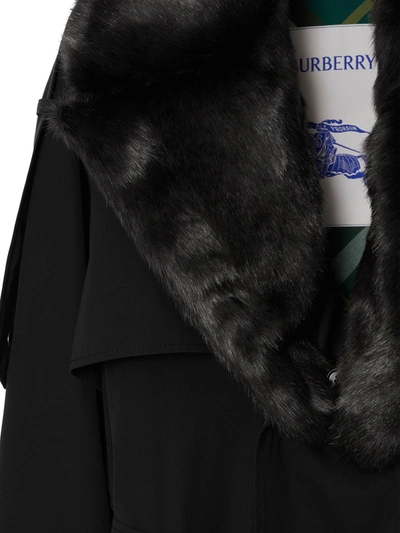 Shop Burberry Women Kennington Trench Coat In Black