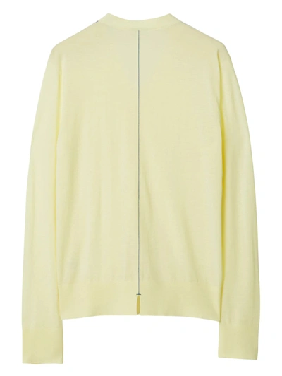 Burberry Button-up Wool Cardigan In Sherbert