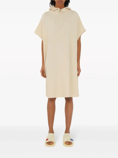 Shop Burberry Women Towelling Hooded Dress In Calico