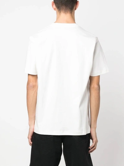 Shop Diesel Unisex Oval D Patch T-shirt In 141 White