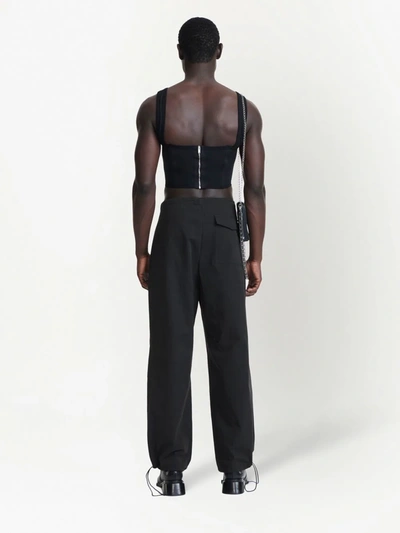 Shop Dion Lee Women Toggle Parachute Pants In 1000 Black